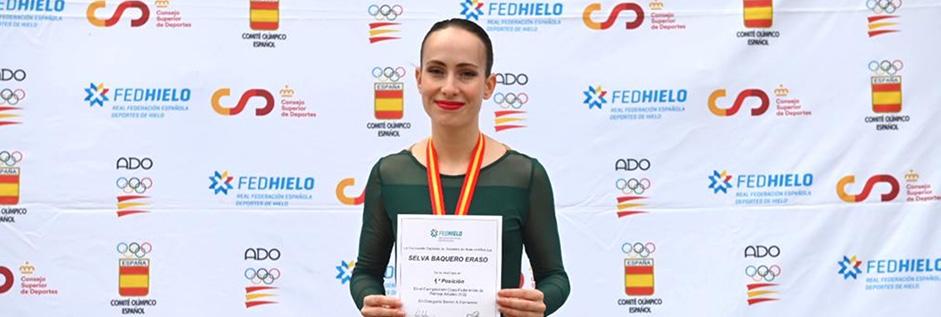 Selva Baquero, arquitecta  y campeona de España en patinaje sobre hielo