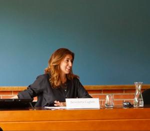 The Italian architect Benedetta Caglioti offers a seminar room on restoration.