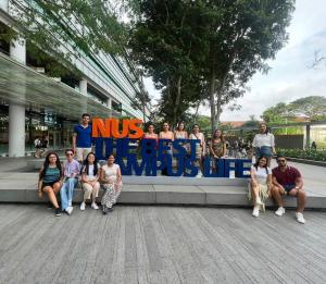 MDGAE students on international stay at the National University of Singapore