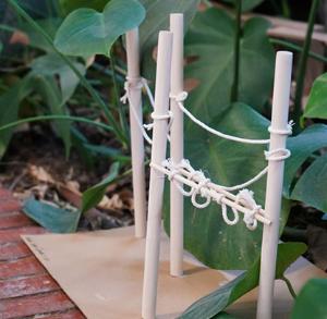 Tensioned rope park