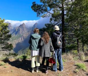 5th grade students travel to La Palma to make a project about the construction of a National Volcanological Center.