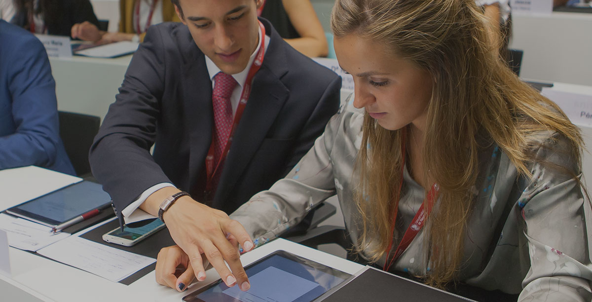 Estudiantes en clase