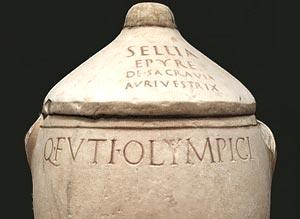 Sellia cinerary urn (I century A.D.)