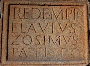 Epitaph of Redemptus (71-130 A.D.)