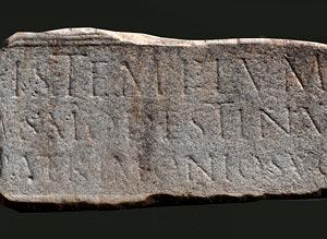Inscrição do templo de Vénus (71-100 d.C.)