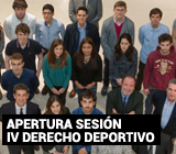 Apertura Sesión IV Derecho Deportivo