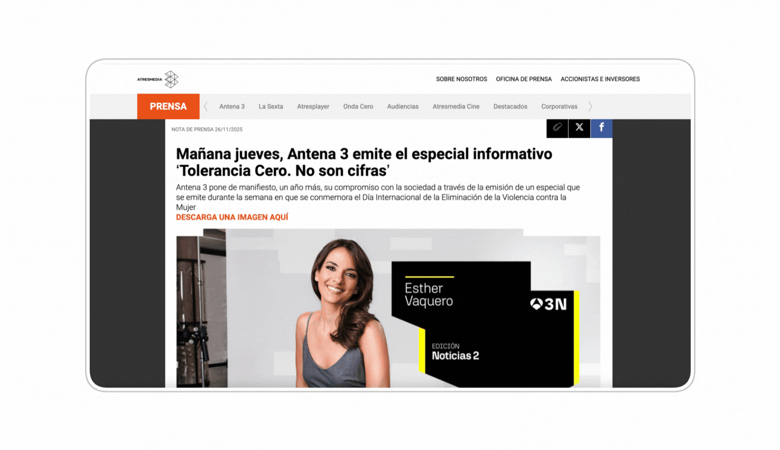 Medios destacados